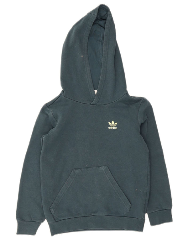 Adidas Boys Regular Fit majica s kapuljačom 7-8 godina, zeleni pamuk