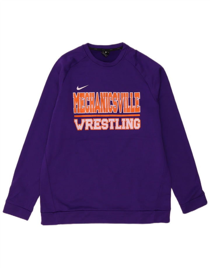 NIKE Muška trenirka Menchville Wrestling Graphic Sweatshirt, velika ljubičasta