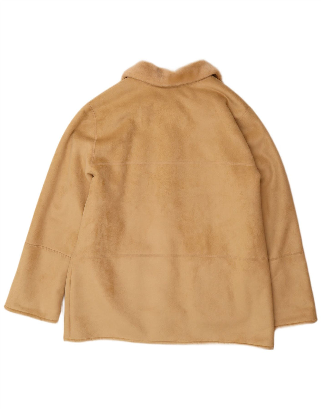 VINTAGE ženska šerpa jakna EU 44 XL bež akril