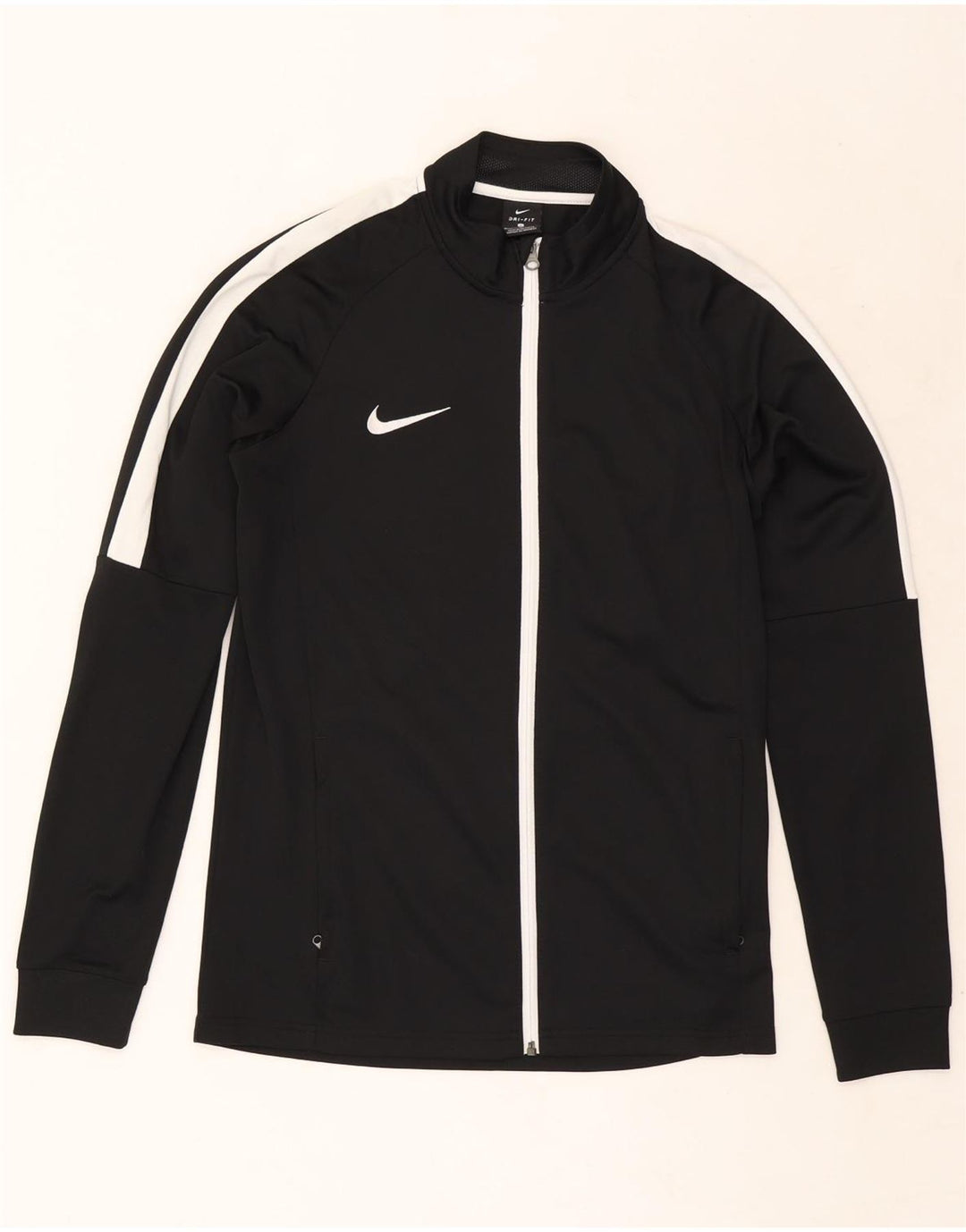 Nike Dri Fit gornja jakna za trenirku srednje crne boje od poliestera