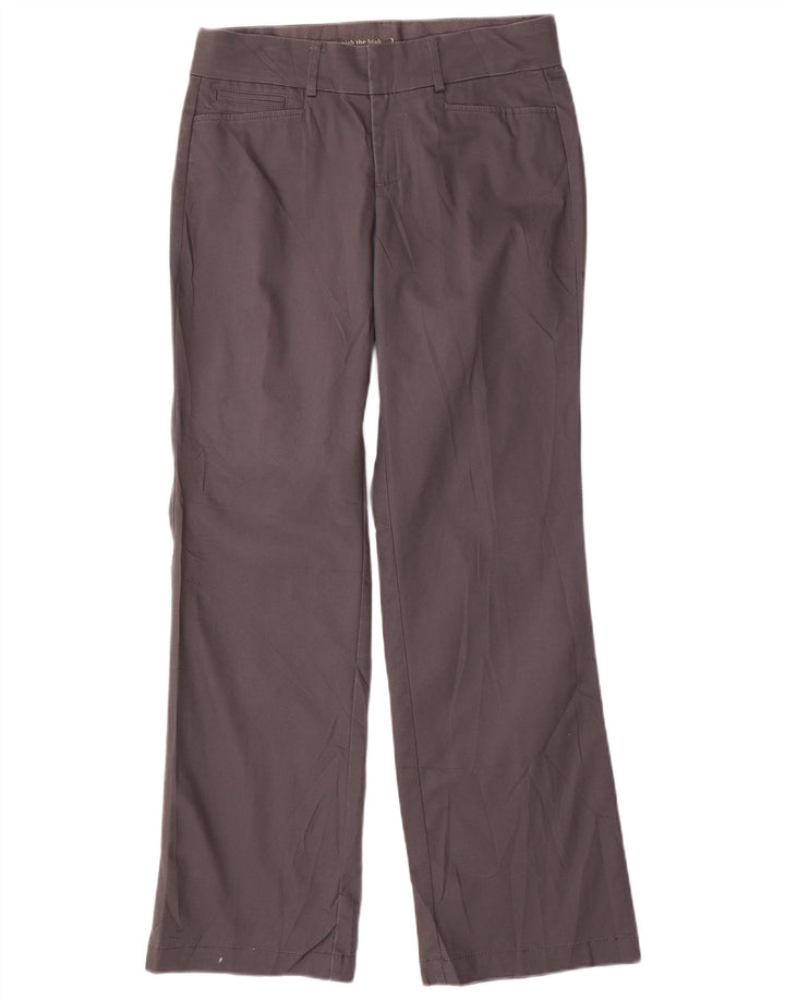 DOCKERS Ženske ravne ležerne hlače US 4 male W30 L30 sivi poliester