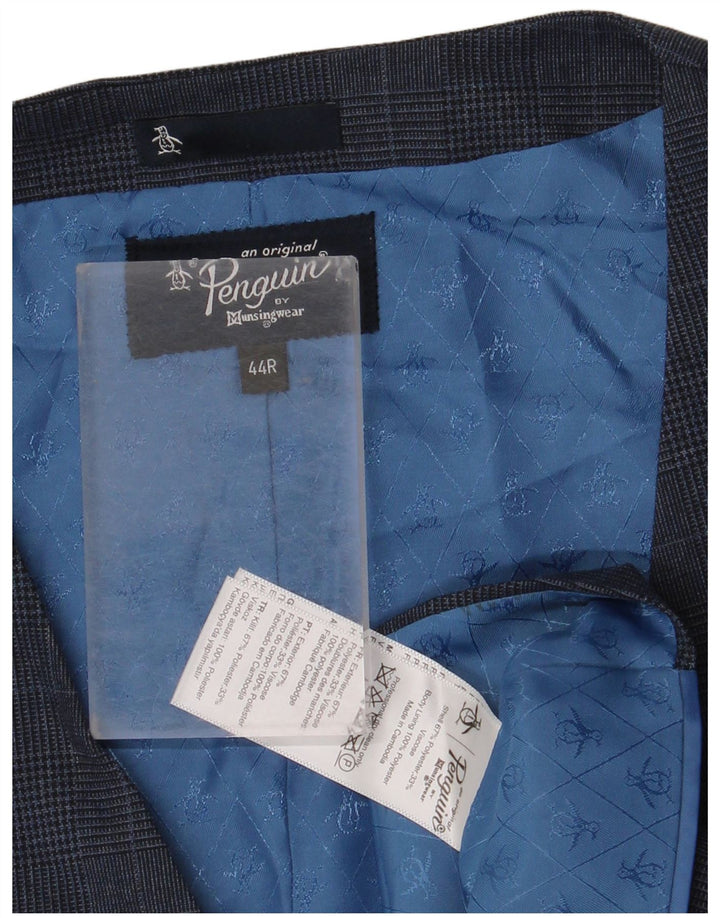 Penguin muški prsluk UK 44 2XL plavi poliester u obliku ptičje zube