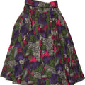 VINTAGE Womens Flared Skirt EU 40 Medium W28  Multicoloured Floral Acrylic Vintage Vintage and Second-Hand Vintage from Messina Hembry 