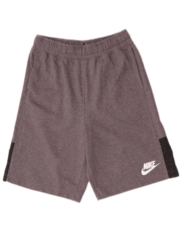 Nike Sportske kratke hlače za dječake 13-14 godina XL sivi flekasti pamuk