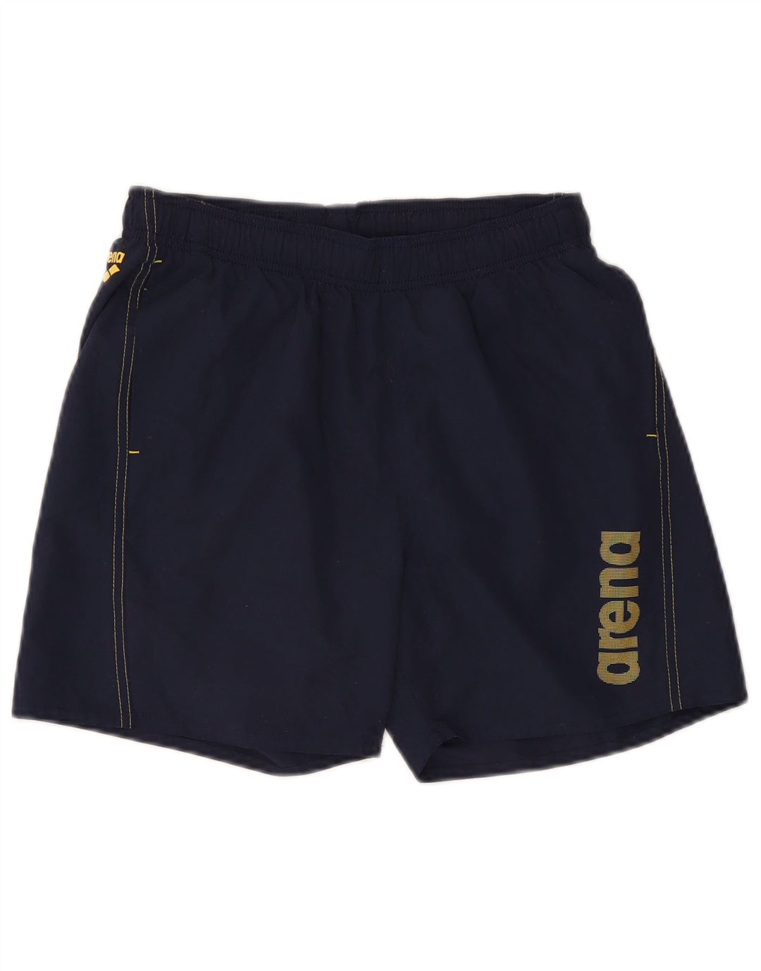 ARENA Mens Graphic Sport Shorts Medium  Navy Blue Polyester Vintage Arena and Second-Hand Arena from Messina Hembry 