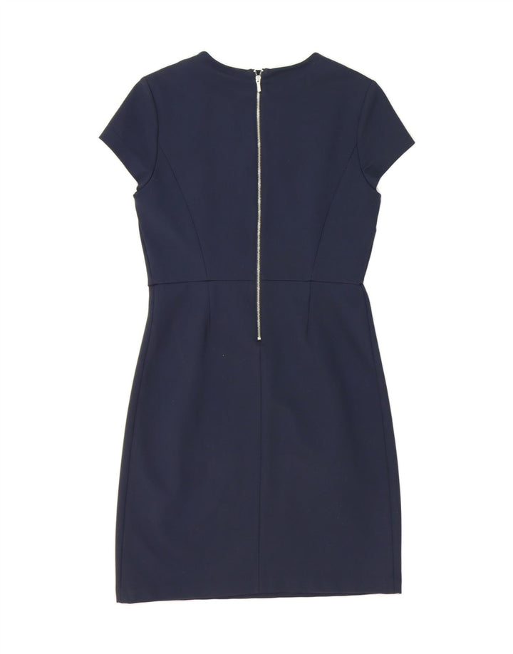 TOMMY HILFIGER Womens Sheath Dress US 8 Medium Navy Blue Viscose Vintage Tommy Hilfiger and Second-Hand Tommy Hilfiger from Messina Hembry 