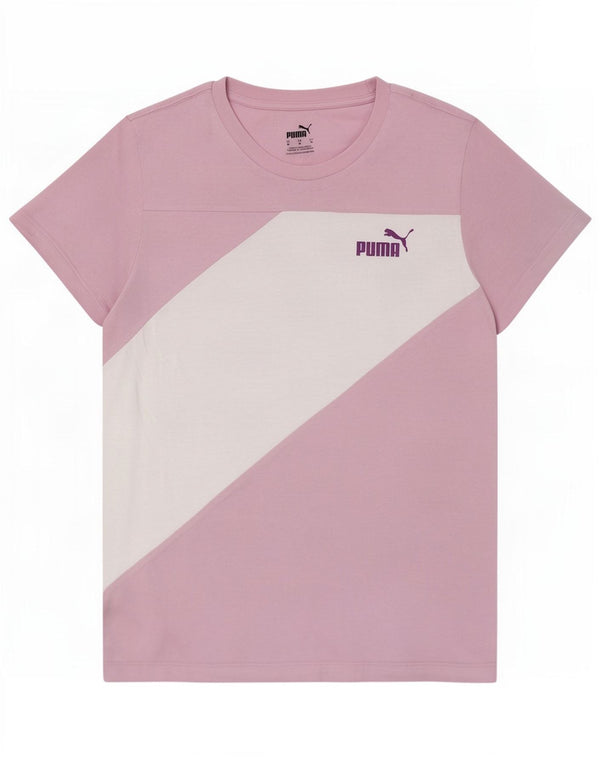 Puma ženska majica kratkih rukava UK 12 Medium Pink Colourblock