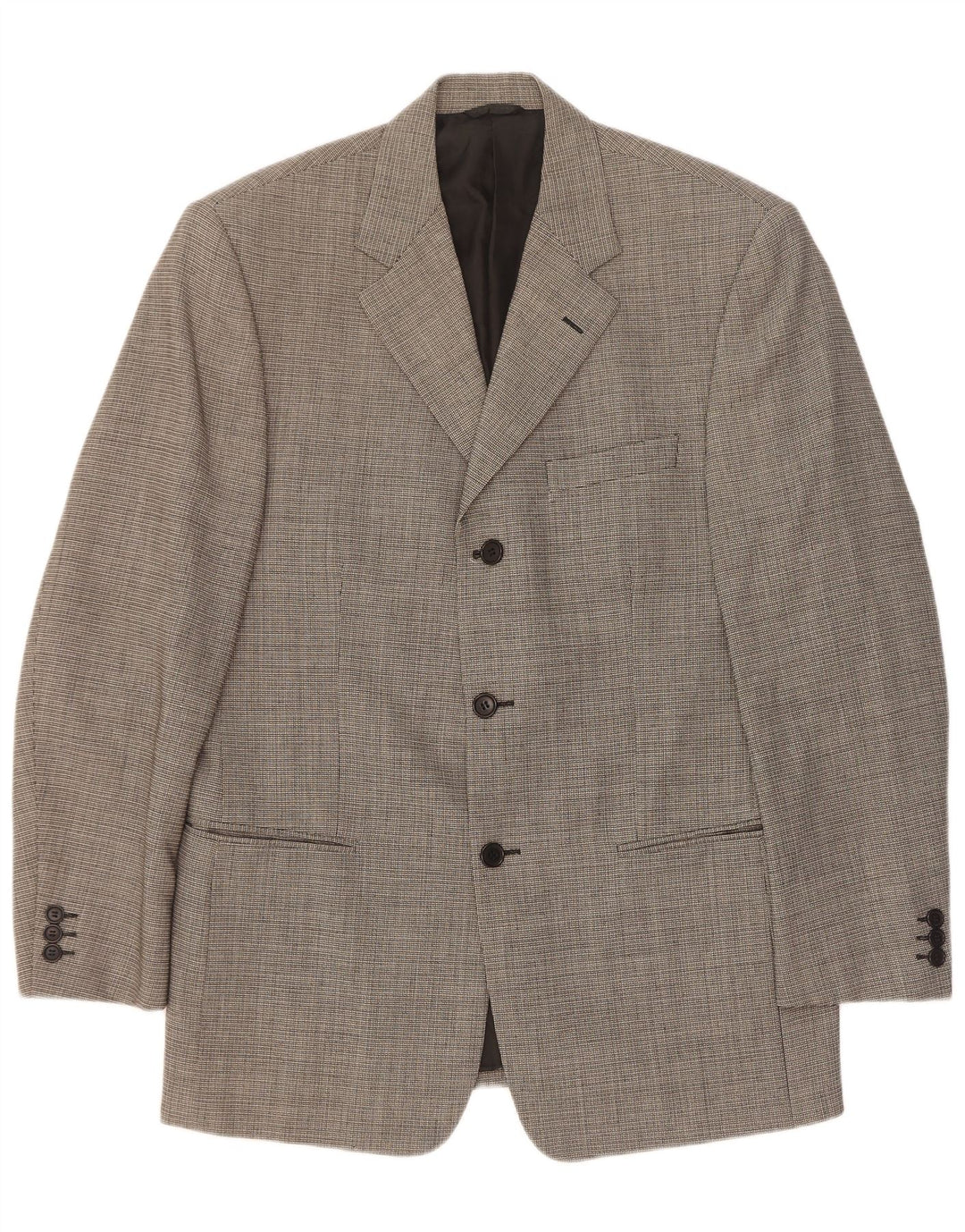 Cerruti 1881 muška jakna s 3 gumba IT 48 srednje siva karirana vuna