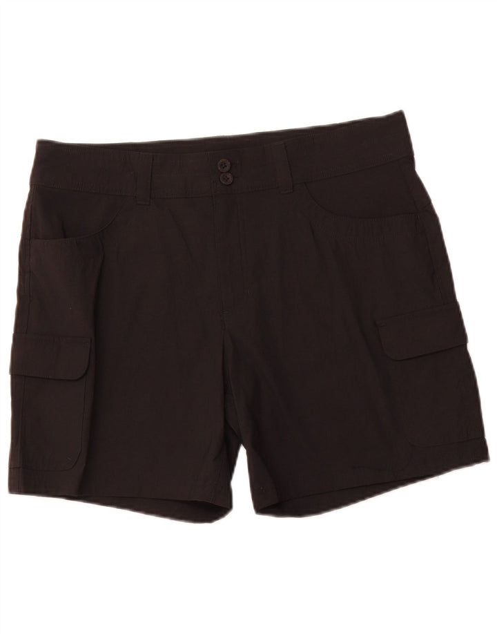 EDDIE BAUER Ženske kargo kratke hlače US 12 Large W34 crne
