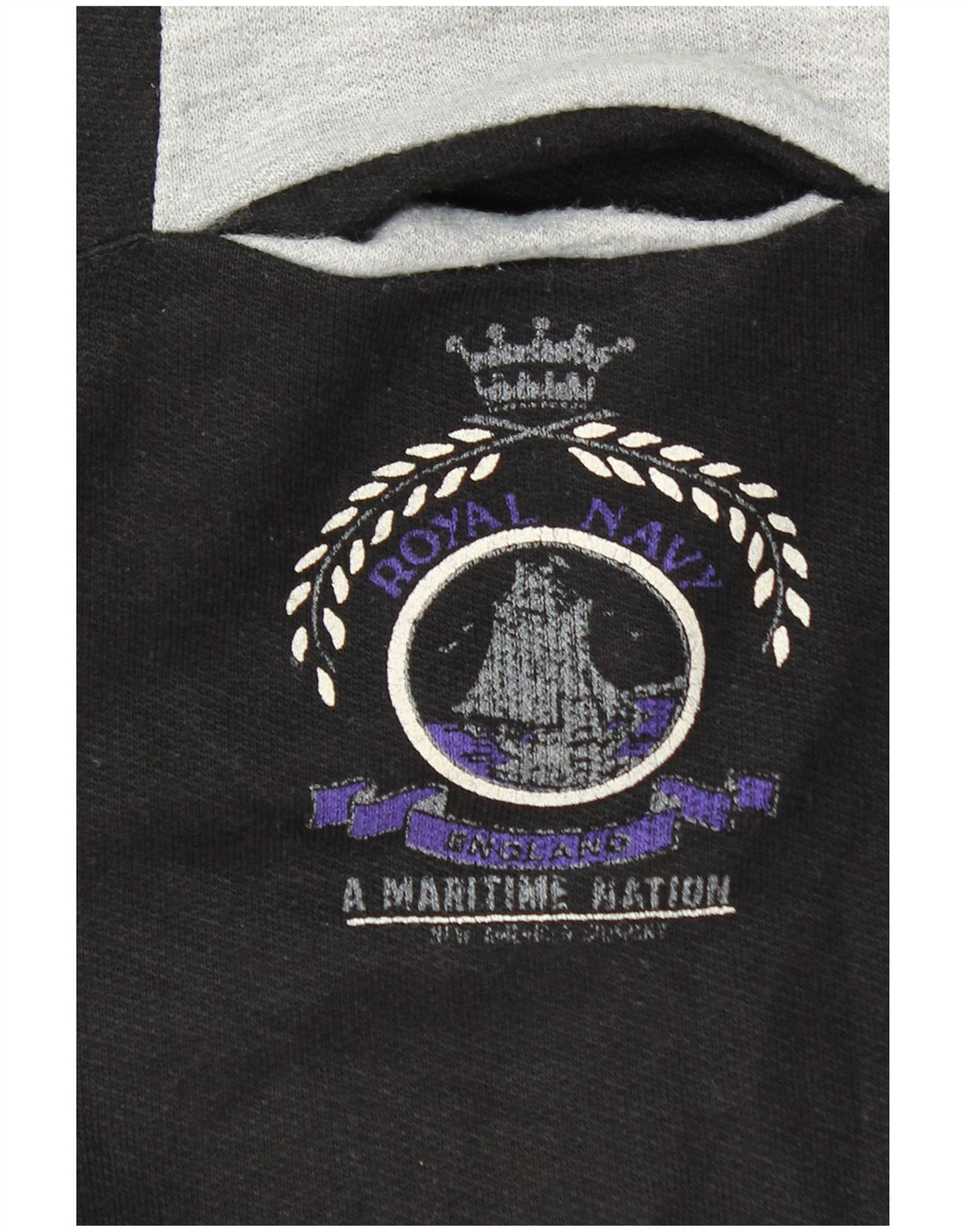 Vintage muška majica s polo izrezom srednje crne boje