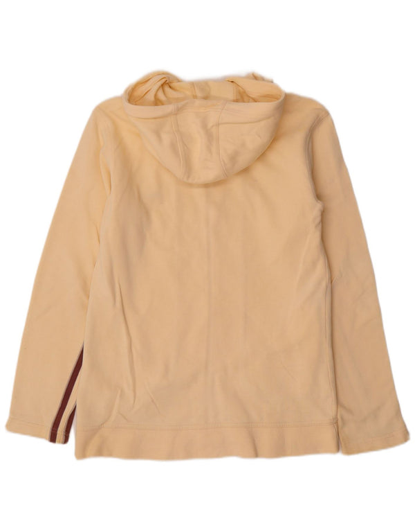 ADIDAS ženski pulover s kapuljačom s patentnim zatvaračem UK 10, mali žuti pamuk