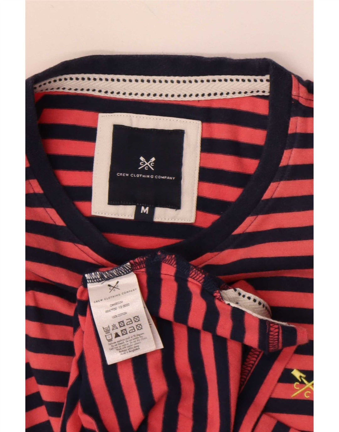 Crew Clothing Muška majica kratkih rukava Srednji pamuk na crvene pruge