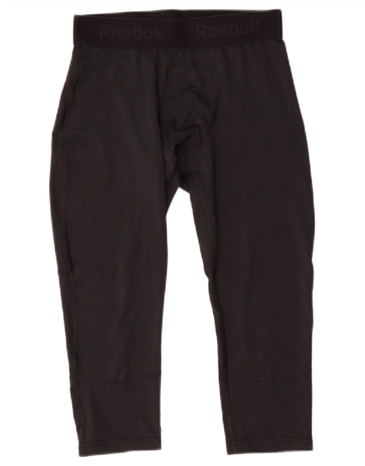 REEBOK muške Graphic Capri tajice Srednje crni poliester