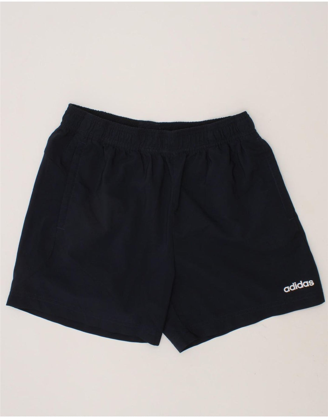 ADIDAS Boys Sport Shorts 13-14 Years Navy Blue Polyester Vintage Adidas and Second-Hand Adidas from Messina Hembry 