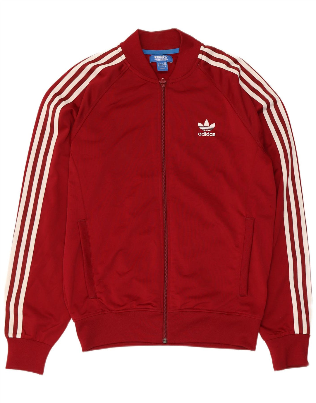Adidas muška gornja jakna od srednje kestenjaste trenirke od poliestera
