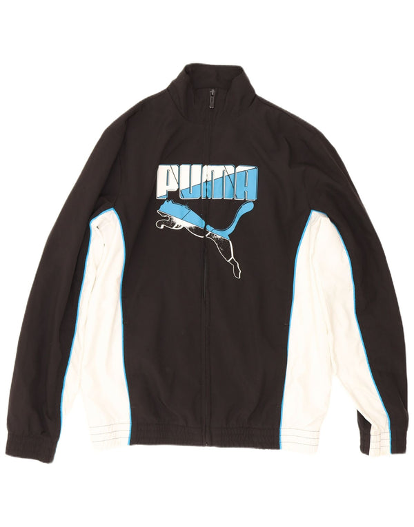 Gornja jakna trenirke Puma Boys Graphic 13-14 Years Black Colourblock