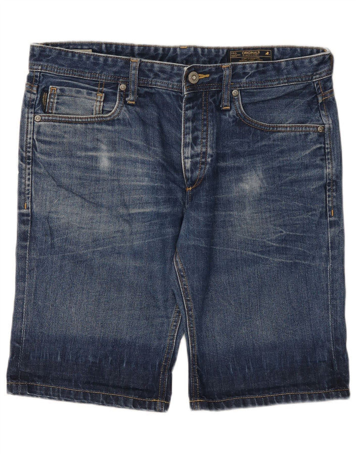Jack & Jones muške traper kratke hlače velike W34, plavi pamuk