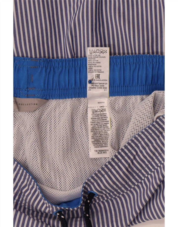 Marks & Spencer muške kratke hlače za plivanje, pamuk s velikim plavim prugama