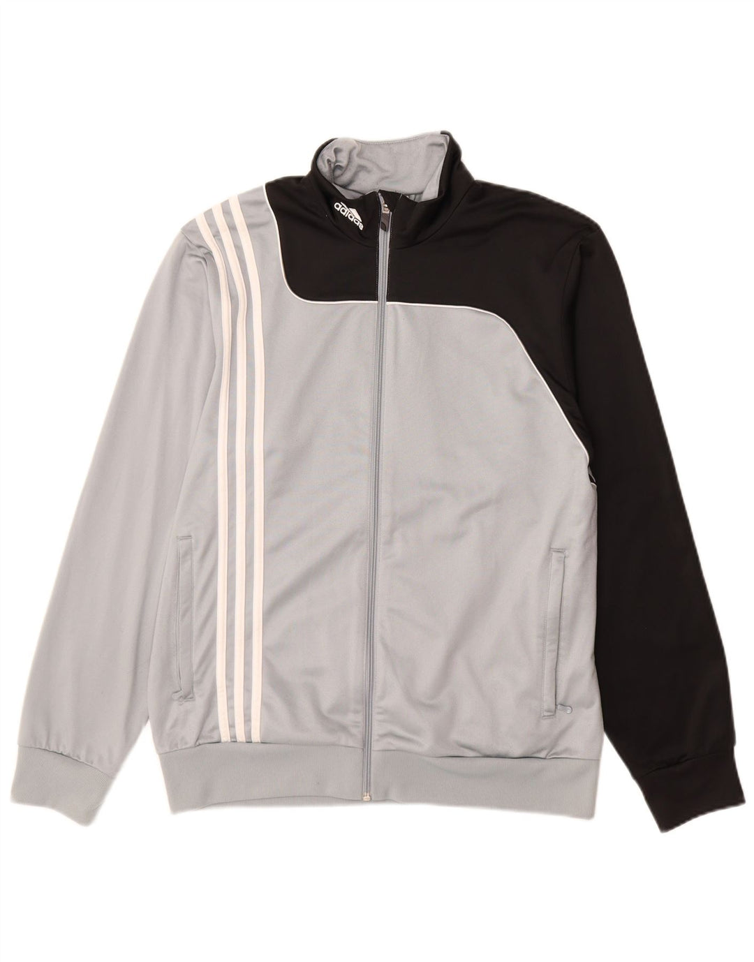 Adidas muška trenirka gornja jakna UK 40/42 poliester srednje sive boje
