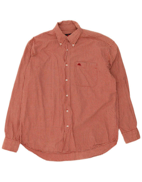 Kappa muška košulja Large Red Gingham pamuk