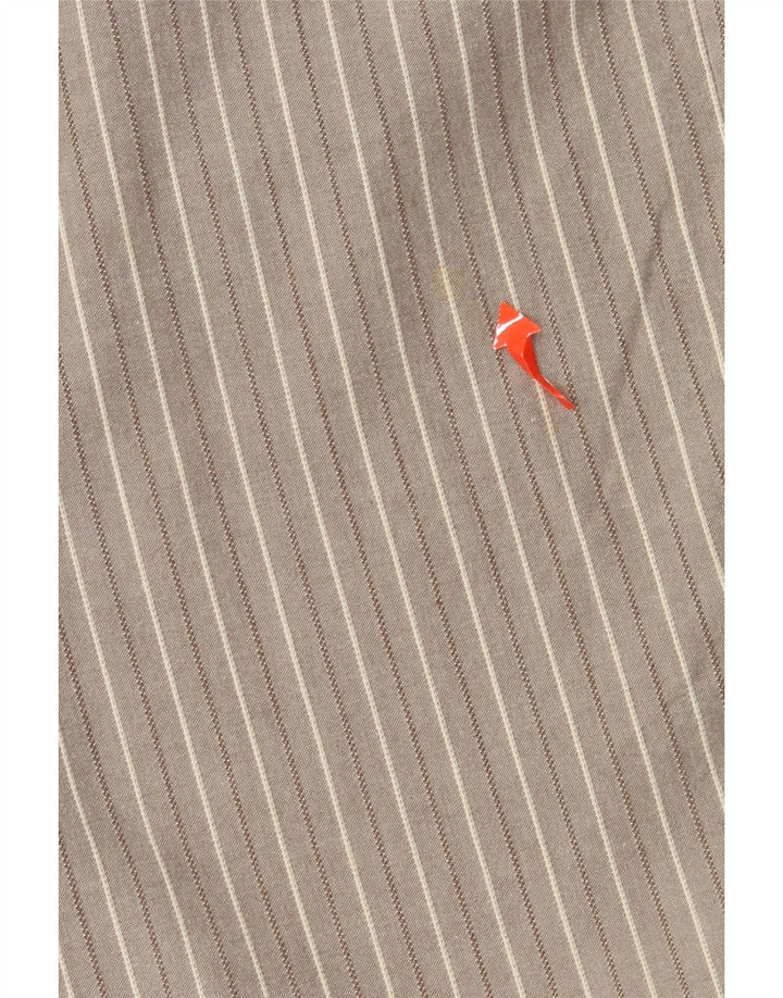 DOCKERS Ženske kapri hlače US 10 Large W30 L22 Pamuk na sive pruge