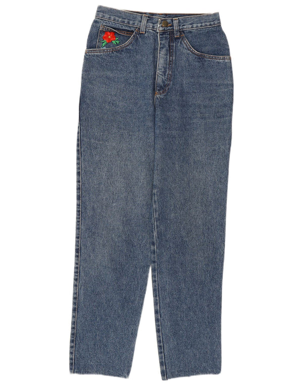 STEFANEL Ženske sužene traperice visokog struka IT 44 srednje W26 L27 plavi pamuk