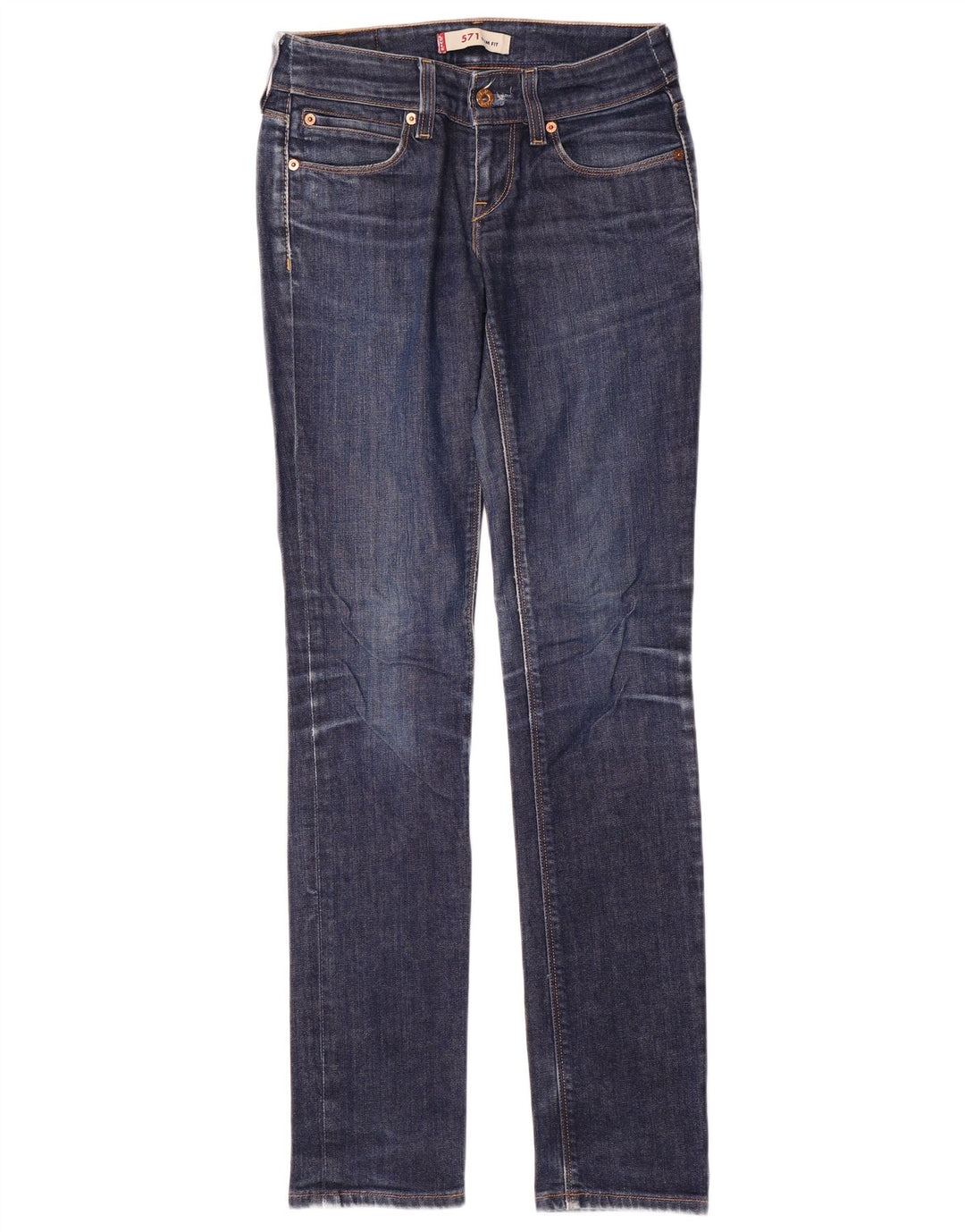 Levi's ženske 571 uske traperice W27 L34 plavi pamuk