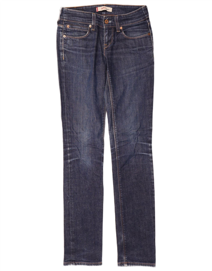Levi's ženske 571 uske traperice W27 L34 plavi pamuk