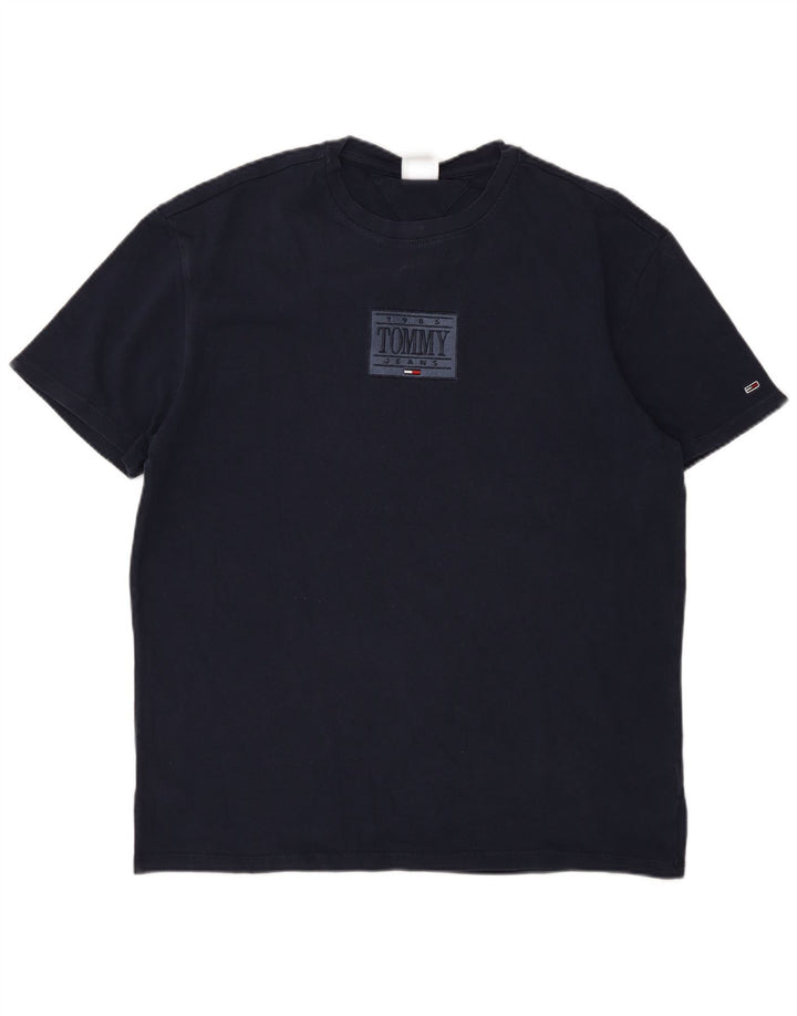 Tommy Hilfiger muška majica kratkih rukava srednje plava s grafičkim motivima