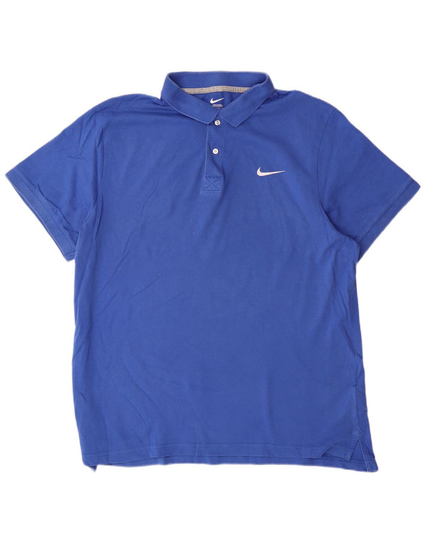 NIKE muška polo majica XL plavi pamuk