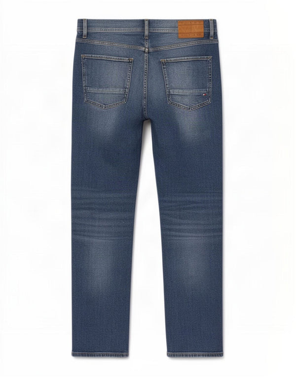 Tommy Hilfiger Mens Denton Straight Jeans W36 L32 Plavi pamuk