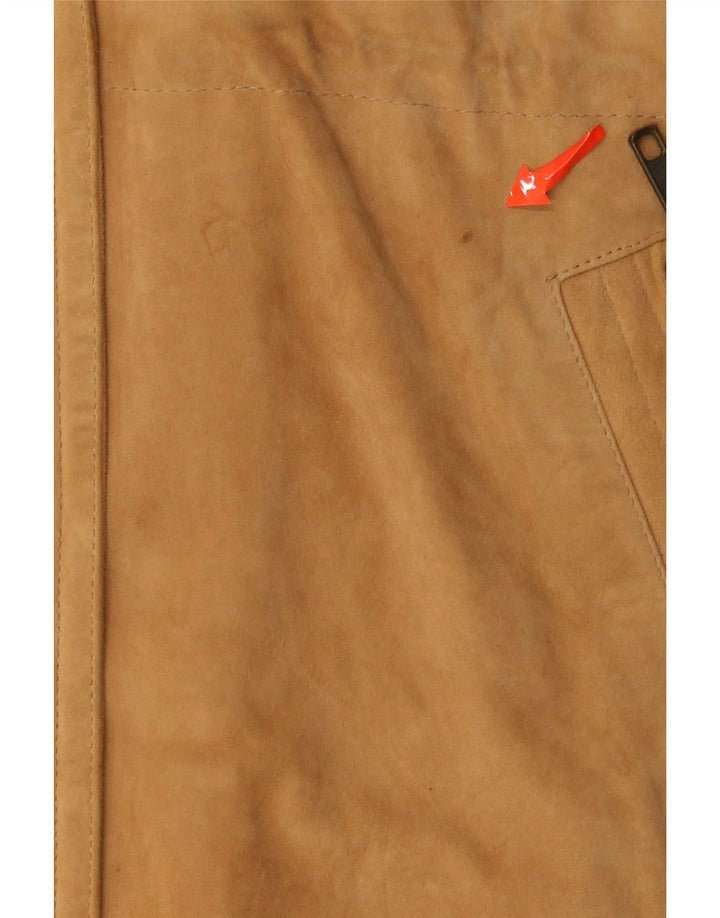 Vintage ženski preveliki kaput od antilop kože EU 38 srednje smeđe kože