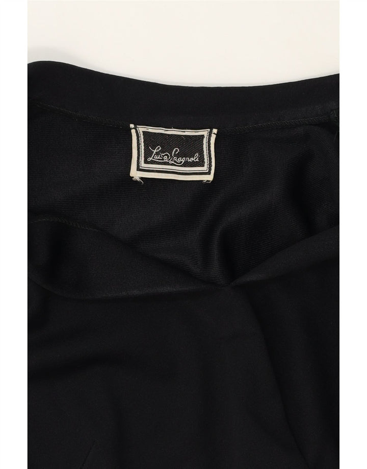LUISA SPAGNOLI Womens Polo Dress UK 12 Medium Black Vintage Luisa Spagnoli and Second-Hand Luisa Spagnoli from Messina Hembry 