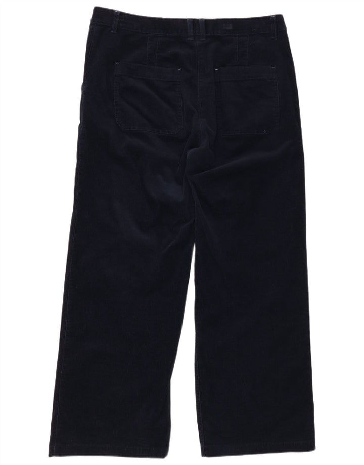 WHITE STUFF Ženske hlače od samta UK 16 Large W34 L29 Mornarsko plave