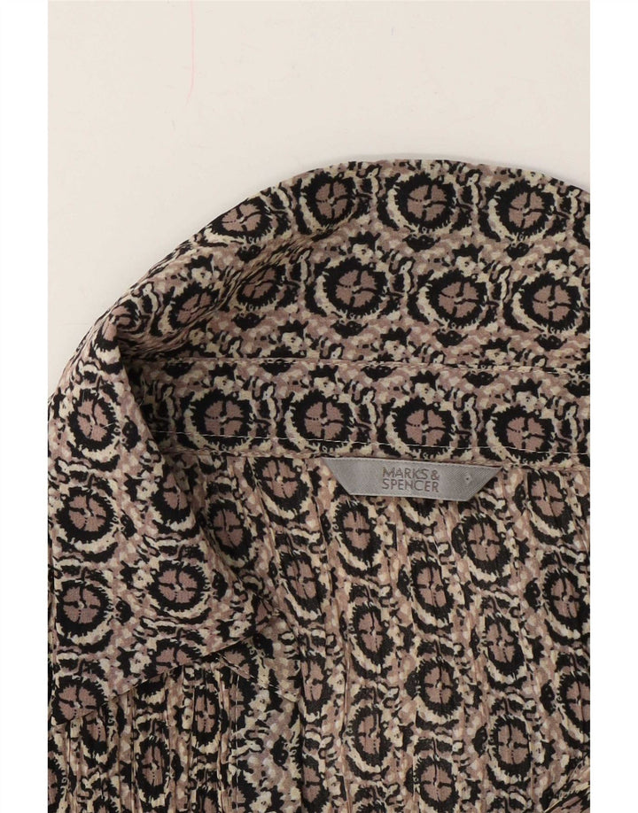 Marks & Spencer ženska svečana košulja UK 18 XL siva geometrijska