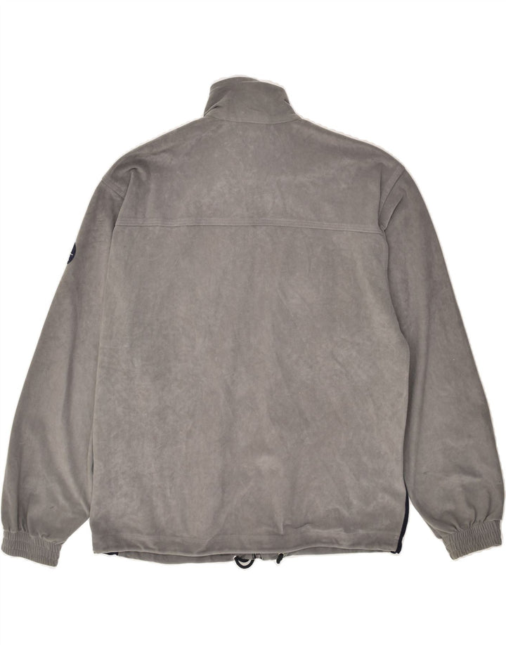 DIADORA Mens Fleece Tracksuit Top Jacket UK 36 Small Grey Polyester Vintage Diadora and Second-Hand Diadora from Messina Hembry 