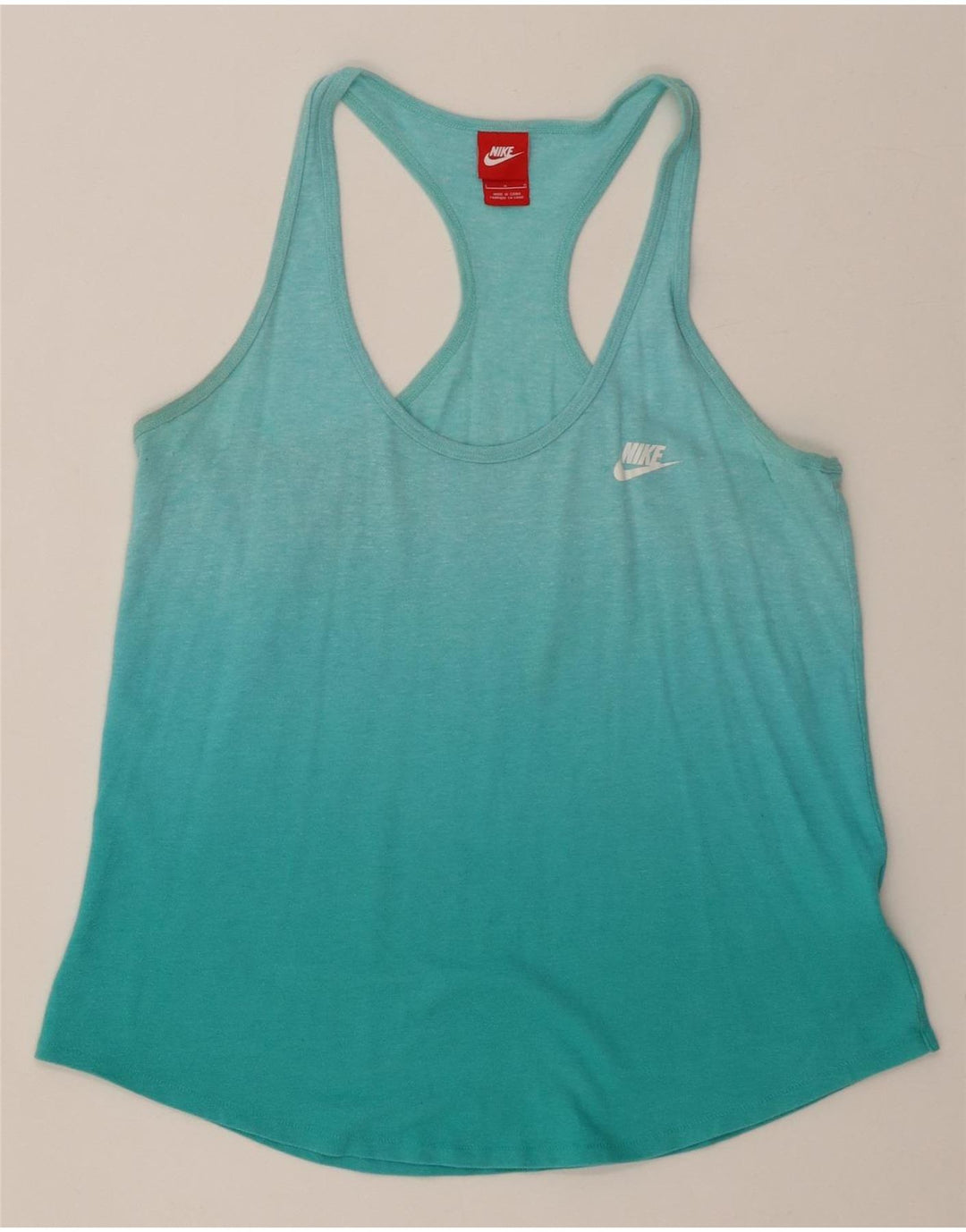 Nike Ženski prsluk UK 14 Large tirkizni Colourblock Cotton
