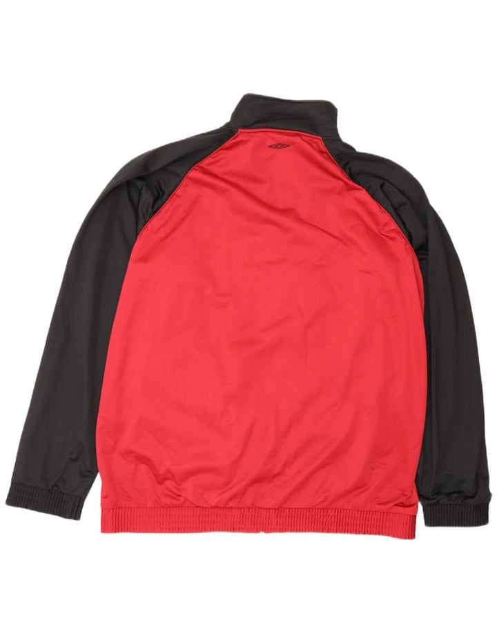 Umbro muška gornja jakna trenirke UK 47/49 2XL poliester crvene boje