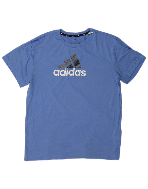 Adidas ženska majica kratkih rukava Aeroready UK 12/14 srednje plavi poliester