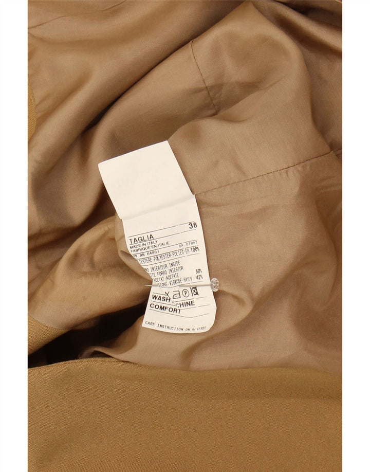 BENETTON Womens 3 Button Blazer Jacket IT 38 XS Brown Polyester Vintage Benetton and Second-Hand Benetton from Messina Hembry 