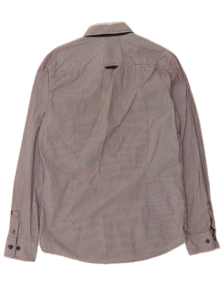 TOM TAILOR Mens Shirt Small Grey Pinstripe Cotton Vintage Tom Tailor and Second-Hand Tom Tailor from Messina Hembry 