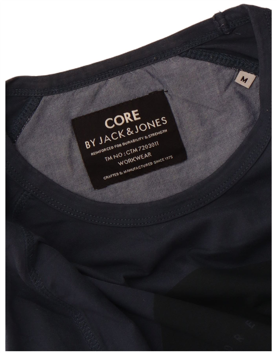 Jack & Jones muška majica dugih rukava s grafikama, srednje tamnoplava