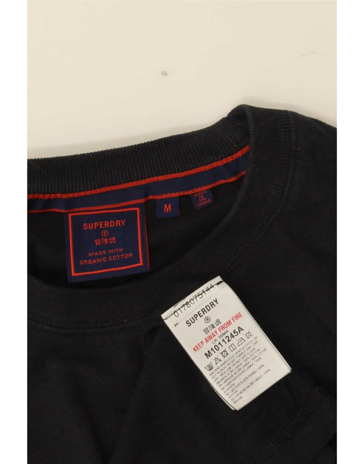 Superdry muška majica kratkih rukava Srednji crni pamuk