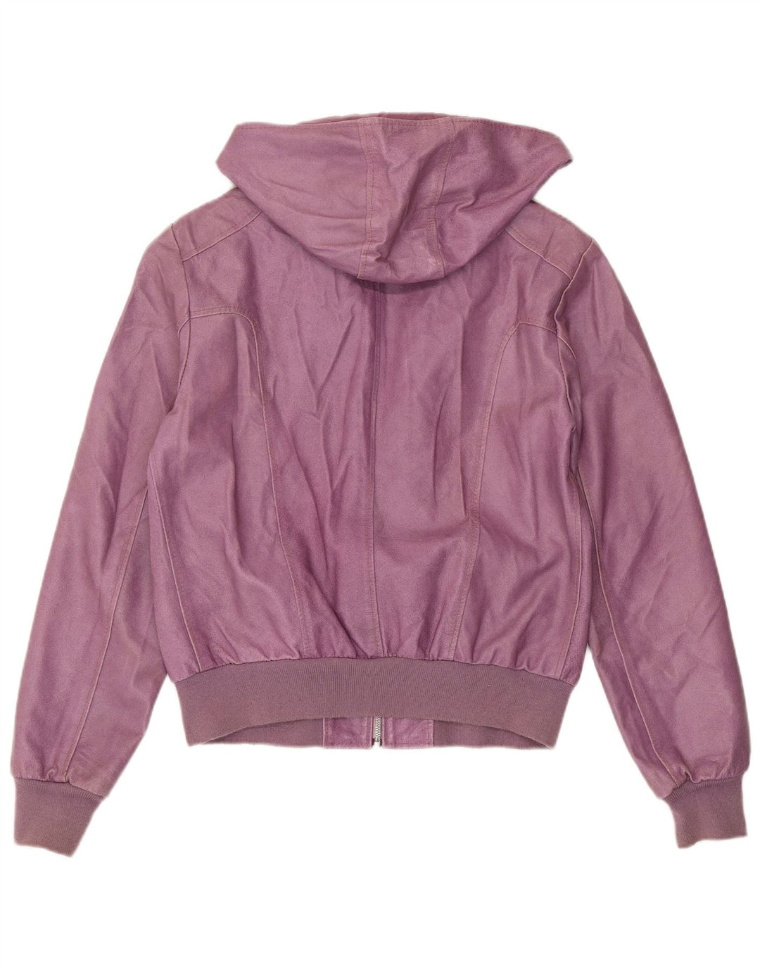 BATA AND MORE Ženska jakna s kapuljačom UK 12 srednje ljubičasta koža