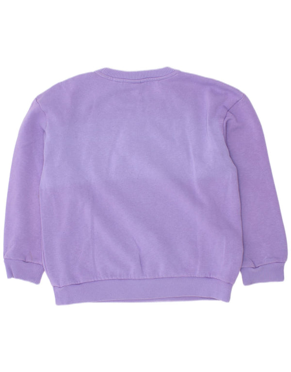 Lacoste Boys Graphic Sweatshirt Džemper 7-8 godina Ljubičasti pamuk