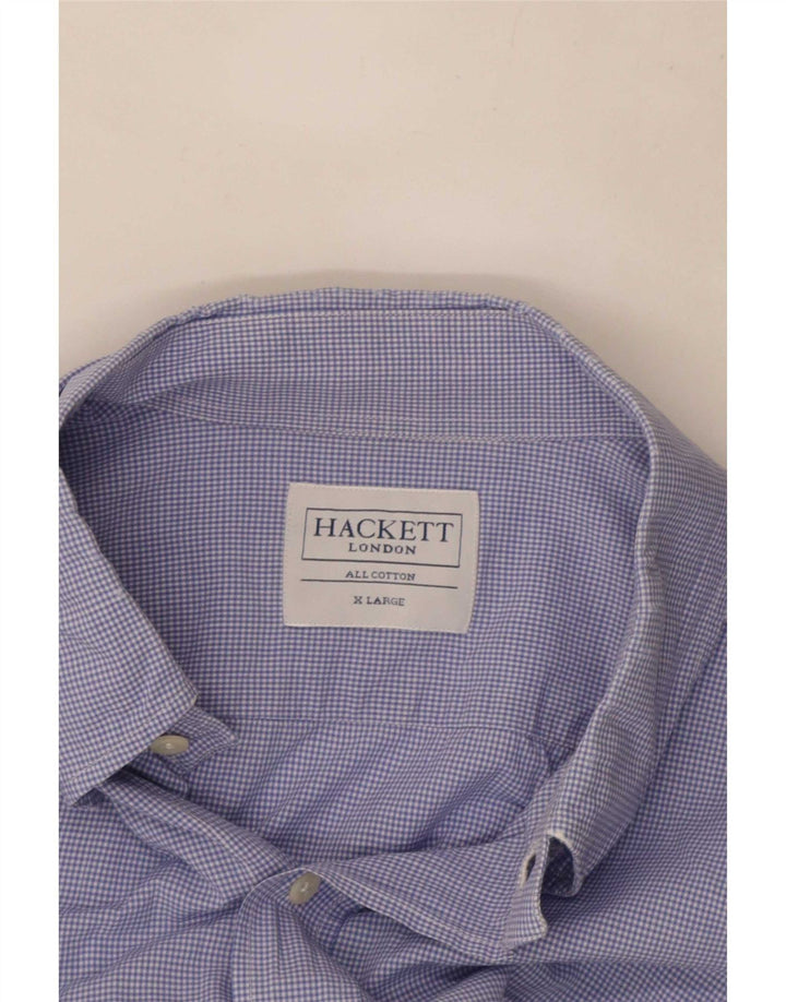 Hackett muška košulja XL plavi gingham pamuk