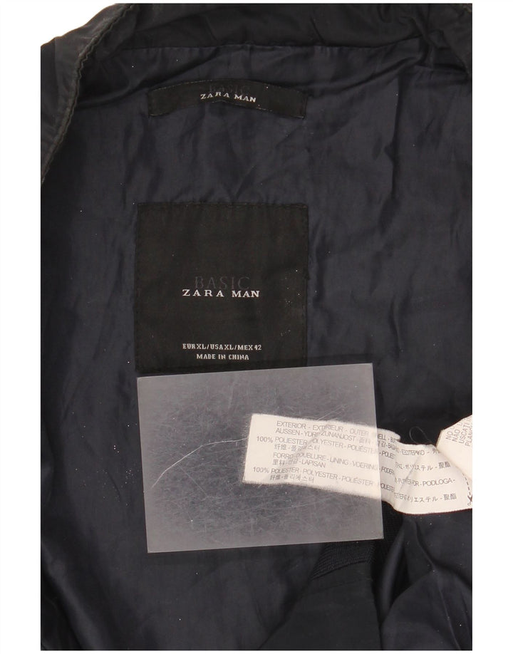Zara muška bomber jakna UK 42 XL tamnoplavi poliester