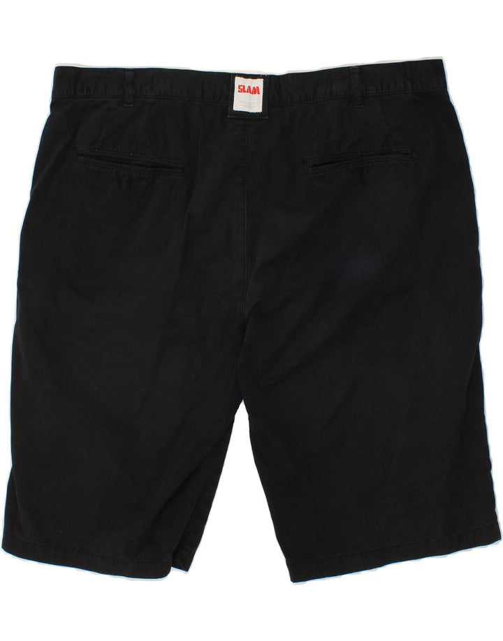 SLAM Mens Chino Shorts W42 2XL Navy Blue Vintage Slam and Second-Hand Slam from Messina Hembry 