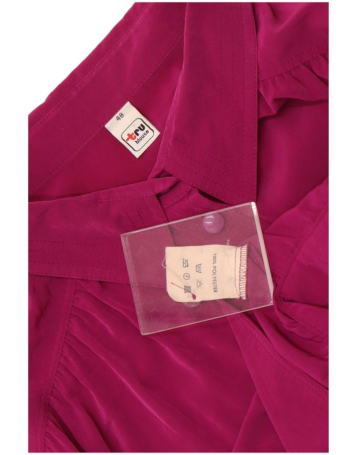 Tru ženska košulja bluza IT 48 XL ljubičasti poliester