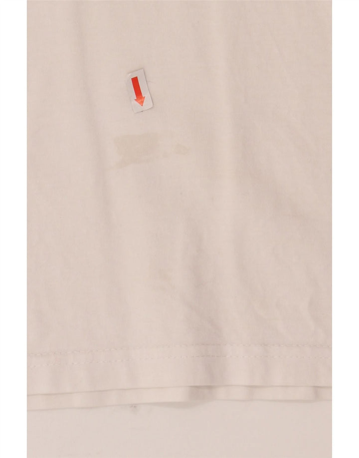 ELLESSE Mens Graphic T-Shirt Top Large White Cotton Vintage Ellesse and Second-Hand Ellesse from Messina Hembry 